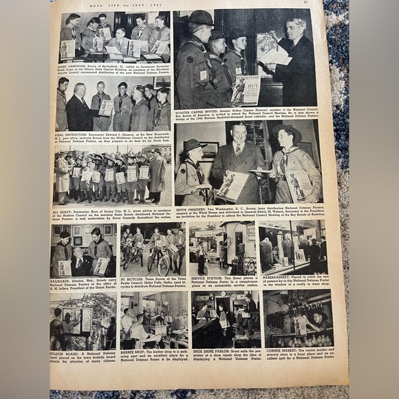 VINTAGE BOY SCOUT- 1941 BOYS' LIFE - JULY - Picture 5 of 5